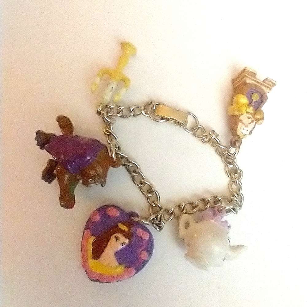 1992 Beauty and the Beast Charm Bracelet